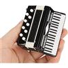 Hapivida Moo di Fisarmonica In Miniatura, Display per Fisarmonica da 3 Mini Ornamenti Decorativi per Strumenti Musicali con Scatola
