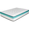 amuéblate online - Materasso viscoelastico 135x180 cm, Flow Nature Multistrato, Altezza 24 cm, Rigidità Media/Alta, Trattamento antiacaro, antibatterico e anallergico. Prodotto in Spagna