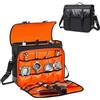 CYUREAY Borsa Bartender per set di shaker, borsa messenger con scomparti imbottiti per il kit da viaggio, borsa portautensili portatile perfetta per bastoncini da cocktail e barshaker (arancione)