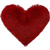 Uposao Cuscino Forma Di Cuore Morbido Soffice Casa Peloso Finta Pelliccia Cuscino Del Divano Cuscino In Peluche Per La Decorazione Della Stanza Della Camera Da Letto Di Casa, 40 x 50 Cm