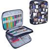 Teamoy Custodia Uncinetti, Borsa/Organizzatore per Ferri Circolari Set - NO Accessori inclusa, Cats Blue