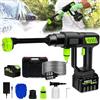 LanBlu Idropulitrice a Batteria per Auto, 980 PSI Idropulitrice Portatile con Ugello Regolabile 6-in-1, 18000mAh Mini Idropulitrice Professionale, Senza Fili Idropulitrice per Condizionatori Casa Auto