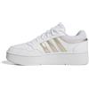 Adidas Donna Hoops 3.0 Bold Scarpe, Ftwr Bianco Cyber con Alumina, 35.5 EU