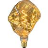 TIANFAN Lampadina Led Vintage 4W Dimmerabile Poliedro φ150mm Grande Lampadina Led Decorativa Edison 220V E27 Dorata
