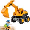 BAISHUWU Giocattolo Escavatore per Bambini, Escavatore Giocattolo da Spiaggia Auto, Mini Escavatore, Veicoli da Costruzione Sandpit, Escavatore Giocattolo di Sabbia, Giocattolo Educativo per 3 4 5 6 Anni (A)