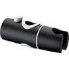 DETBOM Supporto Soffione Doccia, Supporto Doccia Regolabile per Saliscendi Doccia, Universale Supporto Soffione Doccia per Barra per Saliscendi, Gamma di Diametri 19-20.6mm (Opaco Nero)