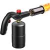 MINENICE Cannello a Gas MAPP, Fiamma Regolabile a 1300°C, Cannello a Gas Portatile da 50MM Compatibile con Bombole Propano e Butano per Carbonizzazione, Fusione di Metalli(Sin cilindro de gas)
