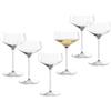 LEONARDO HOME PUCCINI 069593 - Ciotole da champagne - 6 pezzi - 350 ml - Bicchiere da cocktail - Bicchiere da champagne - Forma classica - Design elegante - Ideale per aperitivo e dessert - Lavabile