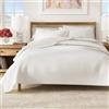 Great Bay Home Alicia Collection - Set di biancheria da letto per letto matrimoniale, 2 pezzi, per letto matrimoniale, colore: bianco, per tutte le stagioni, collezione Alicia