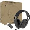 Logitech Zone Vibe Wireless, cuffie Bluetooth con microfono e cancellazione del rumore, USB-A, USB-C per Google Meet, Google Voice, Zoom, Mac/PC