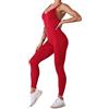 Elegantyl Completi Sportivi da Donna Tuta da Ginnastica, One Piece delle donne sexy di yoga delle tute Leggings Backless Bandage Bodycon pagliaccetto Butt Lift pantaloni lunghi tutina lavoro in palestra Suit Tu