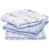 aden + anais Musy Squares - Stella Rising, confezione da 3 | Grande tessuto in mussola di cotone 100% | Morbido e leggero Unisex Baby Essentials | Panni per neonati e ragazzi | Ideale