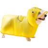 Generic Impermeabile per cani, poncho antipioggia in poliestere giallo con striscia riflettente, design a di , impermeabile e regolabile per viaggi e passeggiate all'aperto, 60 g, 65 g e 70