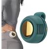 Generic Mini ventilatore elettrico portatile senza pale, silenzioso, mini ventilatore a vortice per ventaglio con clip in vita, ventilatore a 3 velocità, ventilatore da collo a mani libere, da appendere