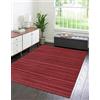 IlGruppone Tappeto Arredo In Vero Bamboo Naturale Grande a Listelli Bordato Bambù Soggiorno Cucina Salotto Listello Legno - Rosso - 120x180cm