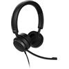 SNOM A310D Cuffie Auricolari con Cavo per Call Center e Uffici - cuffie con microfono a cancellazione del rumore e audio HD - Leggere e Confortevoli per Uso Intensivo - Compatibili con Telefoni