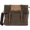 Avirex Collezione 140506, Messenger con Tracolla Regolabile in Canvas, Borsa Uomo, Colore Verde Kaki