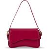 Ausing Borsa Tracolla Donna Borsa a Spalla Donna Elegante Durevole Pratico Lavoro Rosso