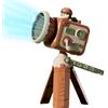Generic Ventola portatile a forma di macchina fotografica, ricaricabile, dispositivo di raffreddamento elettrico a velocità regolabile, ventola silenziosa per interni, campeggio, casa, scuola, viaggi