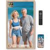 BSIMB - Cornice portafoto digitale WiFi extra large da 21,5 pollici, 64 GB, con effetto legno, cornice digitale IPS FHD 1920 x 1080, telecomando, facile da condividere foto/video tramite