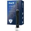 Oral-B Spazzolino Elettrico Ricaricabile Vitality Pro Nero, 1 Testina, 1 Spazzolino