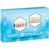 Laboratoire Medident -Denti artificiali in resina, arcata superiore e inferiore, per protesi dentali, 12 denti
