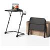 MEUBLE COSY Scrivania Pieghevole Tavolino da Letto Altezza Regolabile Tavolo da Caffè Senza montaggio per Ufficio Soggiorno Camera da Letto Studio con Porta Bicchiere, Nero