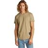 Calvin Klein Uomo T-Shirt Maniche Corte Badge Turn Up Sleeve in Cotone, Blu (Grisaille), S