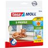 tesa INSULATION Nastro Sigillante S - Gomma Sigillante per l'Isolamento degli Spazi tra Porte e Finestre - Bianco - 10 m x 9 mm x 4 mm