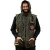 DINGO GEAR WWW.DINGOGEAR.COM 1977 Dingo Gear Gilet da Addestramento Tutto l'Anno con Cappuccio, Tasche Funzionali, Fatto a Mano in Poliestere e Rete, Verde, Taglia S (S01512)