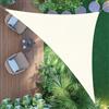 AXT SHADE Vela Ombreggiante Impermeabile Triangolare 2,5x2,5x3,5m Tenda a Vela Parasole e Protezione Raggi UV per Esterno Giardino Terrazza-Crema
