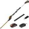 WORX, Tagliasiepi telescopico senza fili WG252E da 18 V (20 V max), con lama da 45 cm, Ø 16 mm, taglio PowerShare con manico lungo da 1,8-3,2 m, testa con sega su asta