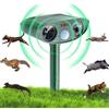 HARIKIKI Repellente per Gatti, Ultrasuoni per topi, Repeller Ultrasonico Solare anti topi, Dissuasore per Piccioni, Uccelli, Cani, Volpi, Animali Selvatici, Gatti da Esterno