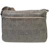 COVERI COLLECTION Borsa Donna Sacca Spallaccia Morbida in Ecopelle Multitasche Tracolla Regolabile in Tessuto Personalizzato Dimensioni: 28 X 22 X 10 cm. ART. 009-4 Marchio COVERI (TAUPE)