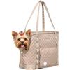 Pecute Trasportino per Cani, Trasportino per Animali Domestici Con Tasche per Cani di Piccola Taglia, Trasportino Leggero per Cani e Cuccioli, Gita, Viaggio, Veterinario, Cachi