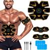 WARDBES Elettrostimolatore per Addominali,Elettrostimolatore Muscolare,EMS Stimolatore,USB Addominale Tonificante Cintura, Cintura Addominale per Muscoli Addominali snelli e tonici,Addome/Braccio/Gamba