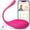 Ukingle Vibratoreper Donna Professionale con APP 9 Modalità Ovetto Vibrante Donna Telecomando Vibratore Sexytoysys Coppia Vibratoriper Donne Vibratore Wireless Clotoride Sex Toys (Rosa)