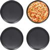 ORFCP Teglie per Pizza da Forno, Teglia per Pizza, Teglia Forno Set di 4, Altezza 1.5 cm, Diametro 29 cm