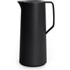 Emsa, Caraffa Termica Motiva, Thermos 100% Ermetico con Ampolla in Vetro, Capacità 1 L, Chiusura Quick-Press, Dimensioni 16,8 x 12,6 x 27,4 cm, Colore Nero