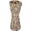 Flair Flower Vaso in giacinto d'acqua, vaso per fiori artificiali, fiori artificiali o erba della pampa, decorazione per la festa della mamma, grande e sottile, fatto a mano