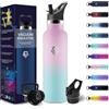 HoneyHolly Borraccia Termica Bambini 500 ML, Senza BPA, Borraccia Termica, 18/8 Acciaio Inox, Bottiglia Termica, Sottovuoto a Doppia Parete, Borracce Termiche, con Cannuccia, Termos per Scuola, Sport