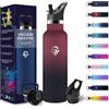 HoneyHolly Borraccia Termica Bambini 500 ML, Senza BPA, Borraccia Termica, 18/8 Acciaio Inox, Bottiglia Termica, Sottovuoto a Doppia Parete, Borracce Termiche, con Cannuccia, Termos per Scuola, Sport