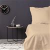 Nuit Des Rêves Lussuoso set copripiumino in raso per letto singolo, XXL, beige, 155 x 220 cm, 100% raso di cotone, 210 fili, lavabile in lavatrice a 30 °C, biancheria da letto morbida ed elegante