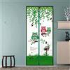 gadenfer Zanzariera magnetica per porta, zanzariera ad alta densità, rete automatica per porta, 89 x 210 cm, facile da installare (90 x 210 cm, gufo verde)