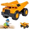 BAISHUWU Camion Giocattolo per Bambini Ribaltabile, Giocattolo Escavatore, Veicoli da Costruzione Sandpit, Giocattolo Veicolo da Costruzione, Autocarro Ribaltabile, Giocattolo Educativo per Bambini 3+ Anni (C)