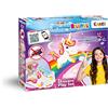 Craze Splash Beadys Unicorn, Perline d'acqua colorate a forma di unicorni con 3 cristalli Swarovski, Kit artigianale per bambini fai da te, Perline d'acqua non stirabili, 58467