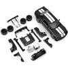 BGHSCA 1:36 Modello di auto assemblato per 2022 Dodge Challenger SRT Hellcat Diecast Giocattoli, kit di giocattoli per veicoli in lega di zinco fai da te giocattoli educativi per bambini (nero)