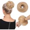 TESS Chignon Capelli Veri Lisci Posticci Donna con Elastico Hair Bun Finto Extension Accessori Capelli 25g #18P613 Biondo Sabbia/Biondo Dorato