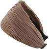 axy Cerchietto ampio con tessuto plissettato effetto tessuto, HR32B (marrone)