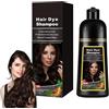 Wootapson Shampoo colorante per capelli grigi,Shampoo 3 in 1 Black Instant Hair,Instant Black Hair,Colorante Per Capelli Grigi Per Uomo Donna (Dark Brown)
